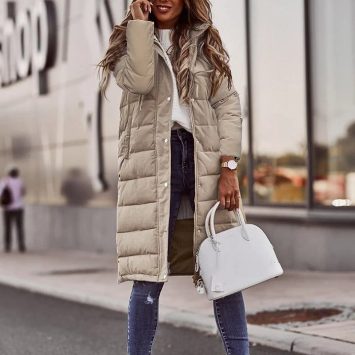 Damska Pikowana Kurtka Zimowa Ochronna