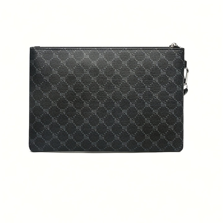 Saszetki Męskie do Ręki Klasyczne ze Skórzanymi Elementami Clutch