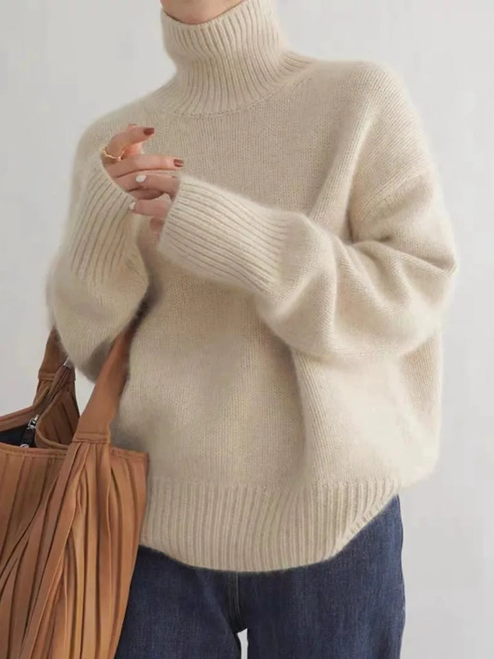 Damski modny golf ciepły sweter