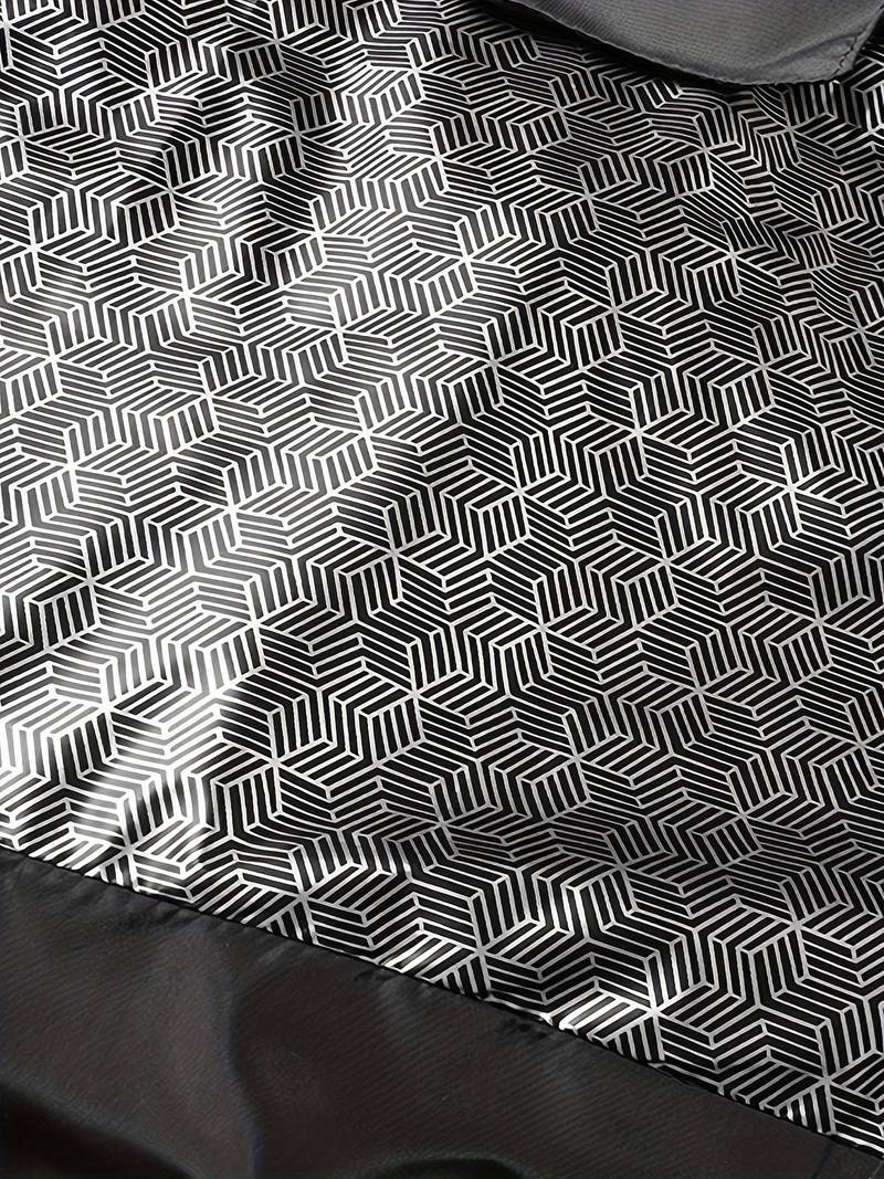 Męska długa kurtka pikowana z kapturem