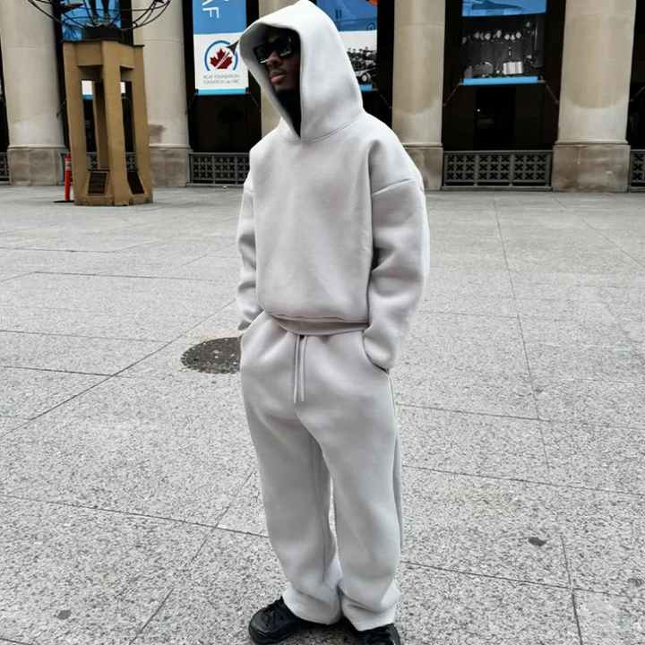 Męski dres stylowy komplet dwuczęściowy