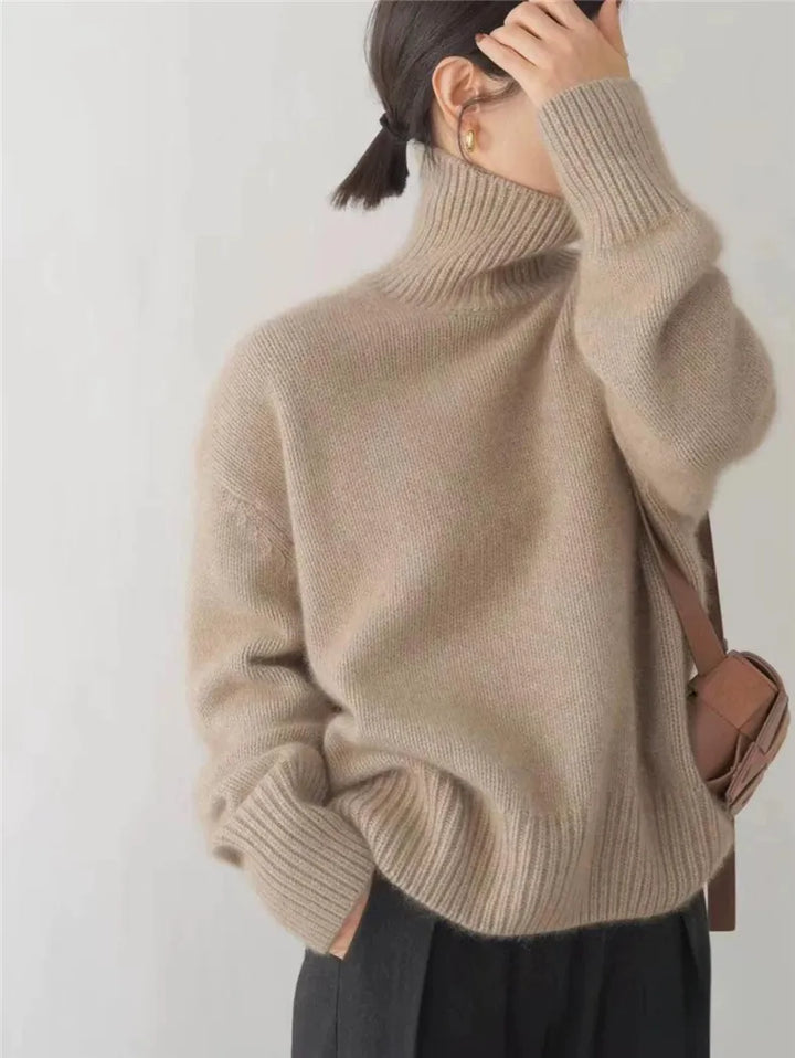 Damski modny golf ciepły sweter