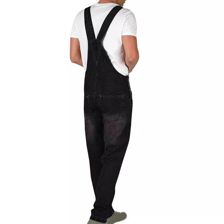 Męskie ogrodniczki dżinsowe z regulowanymi