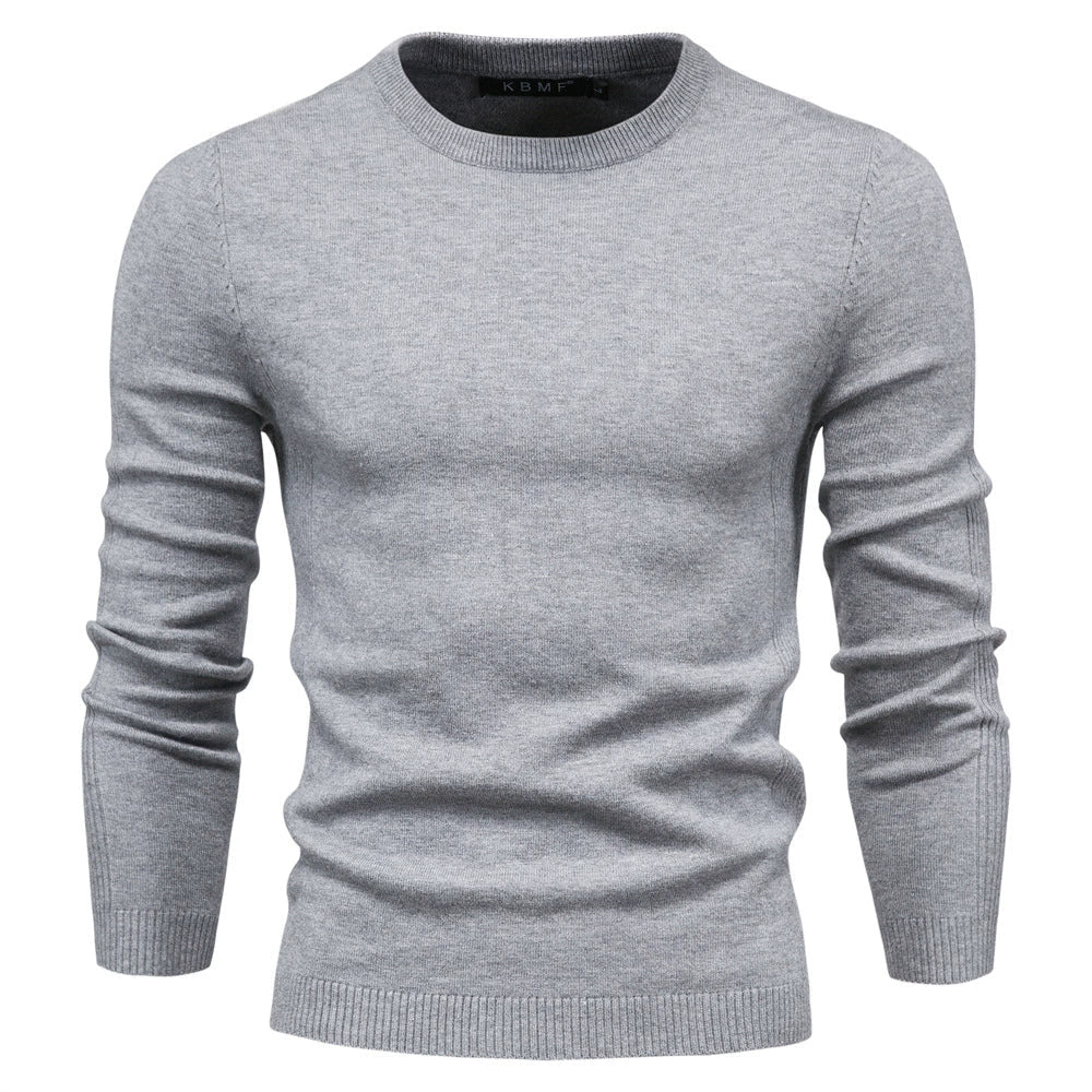 Męski sweter zimowy z długim rękawem