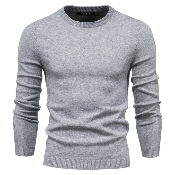 Męski sweter zimowy z długim rękawem