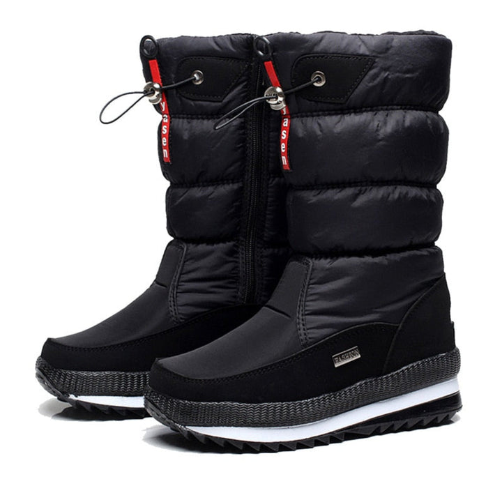 Damskie Wodoodporne Buty Zimowe z Futerkiem