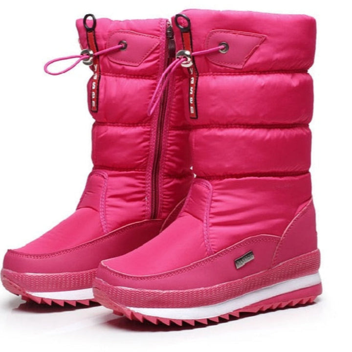 Damskie Wodoodporne Buty Zimowe z Futerkiem