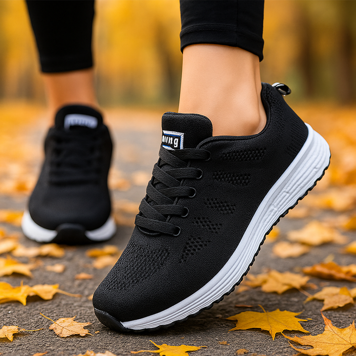 Damskie przewiewne sneakersy o praktycznym kroju