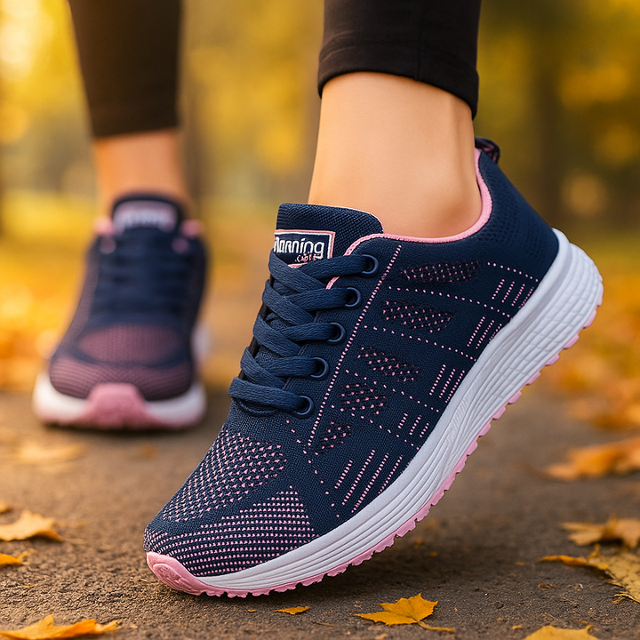 Damskie przewiewne sneakersy o praktycznym kroju