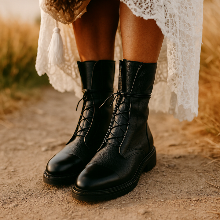 Damskie trzewiki ocieplane zimowe