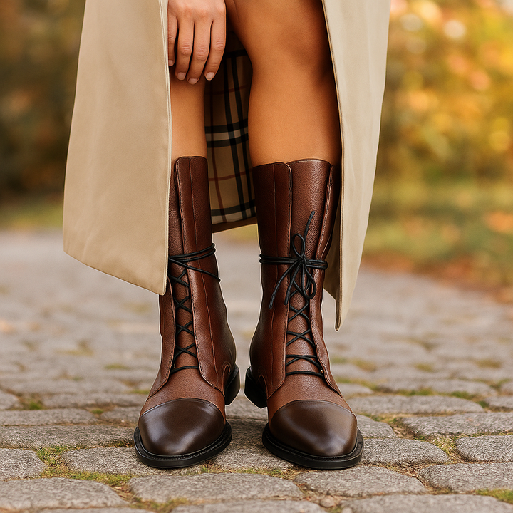 Damskie trzewiki ocieplane zimowe