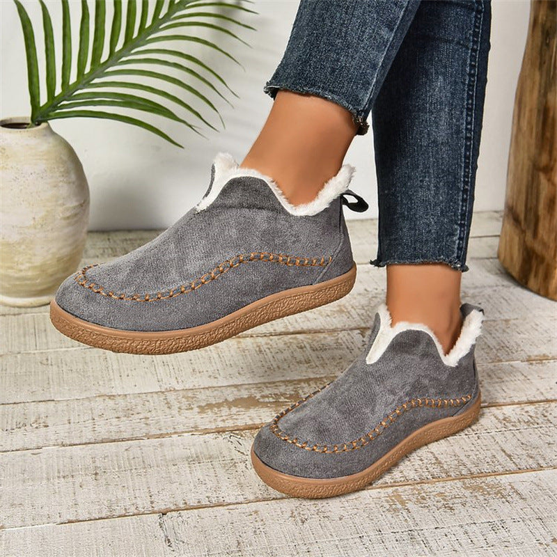 Damskie Wygodne Buty Zimowe z Futerkiem