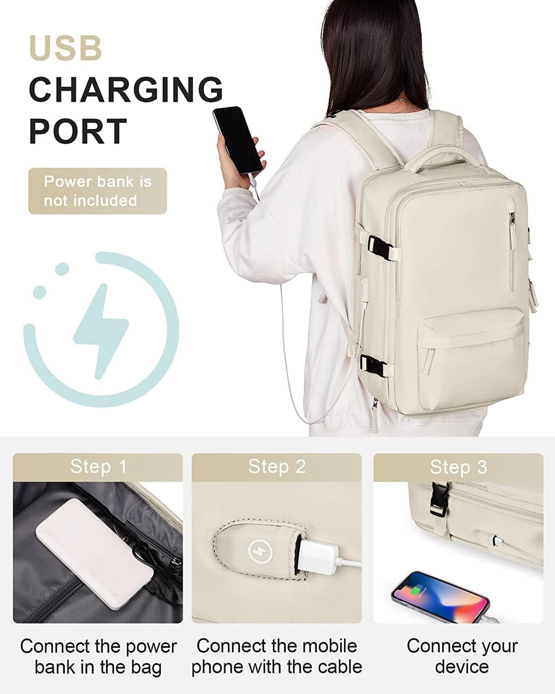 Męska wodoodporna torba 40L podróżna