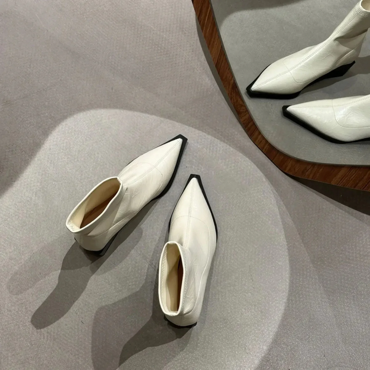 Wygodne damskie botki z ostrym noskiem