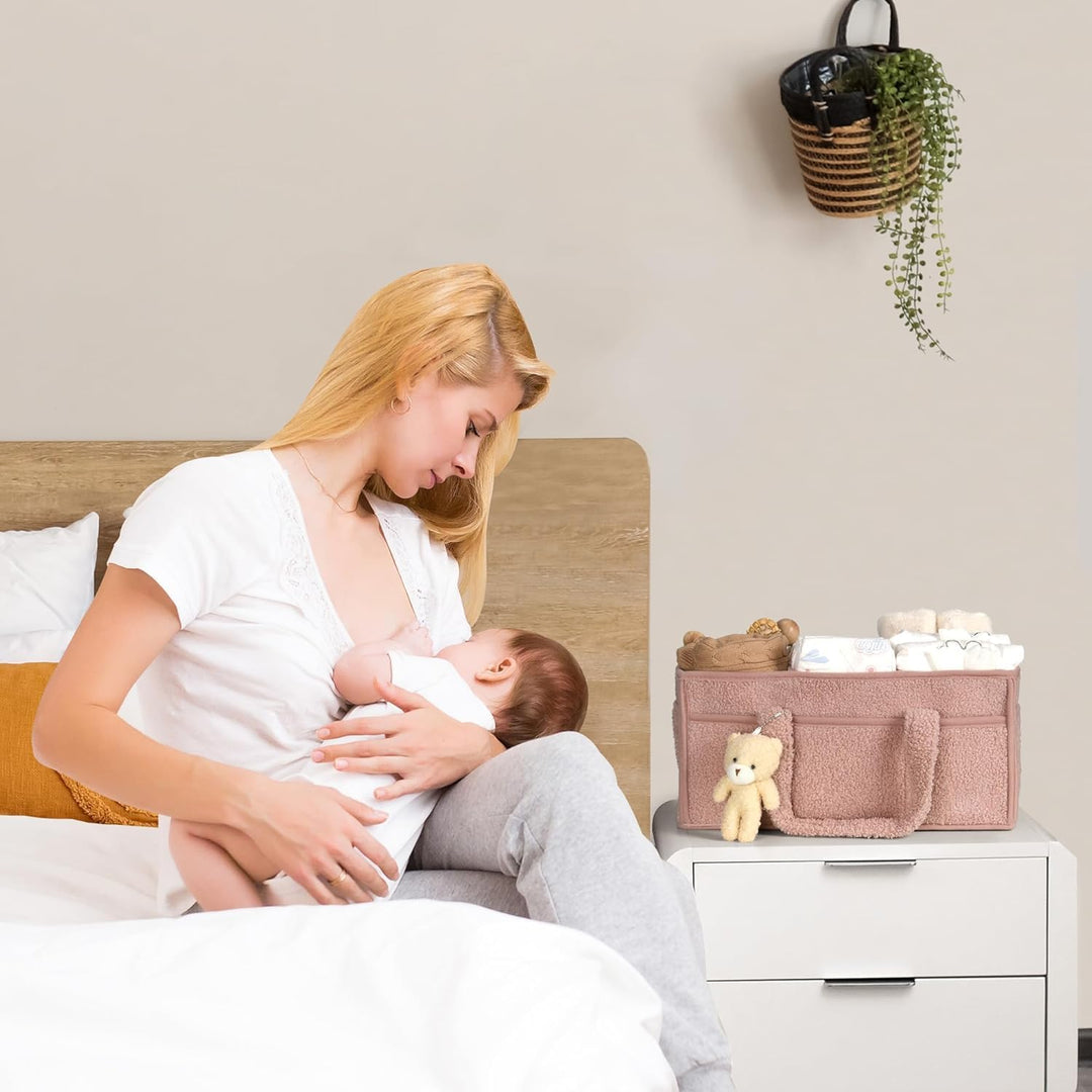 Pluszowy organizator kosz do przechowywania pieluch dla niemowląt