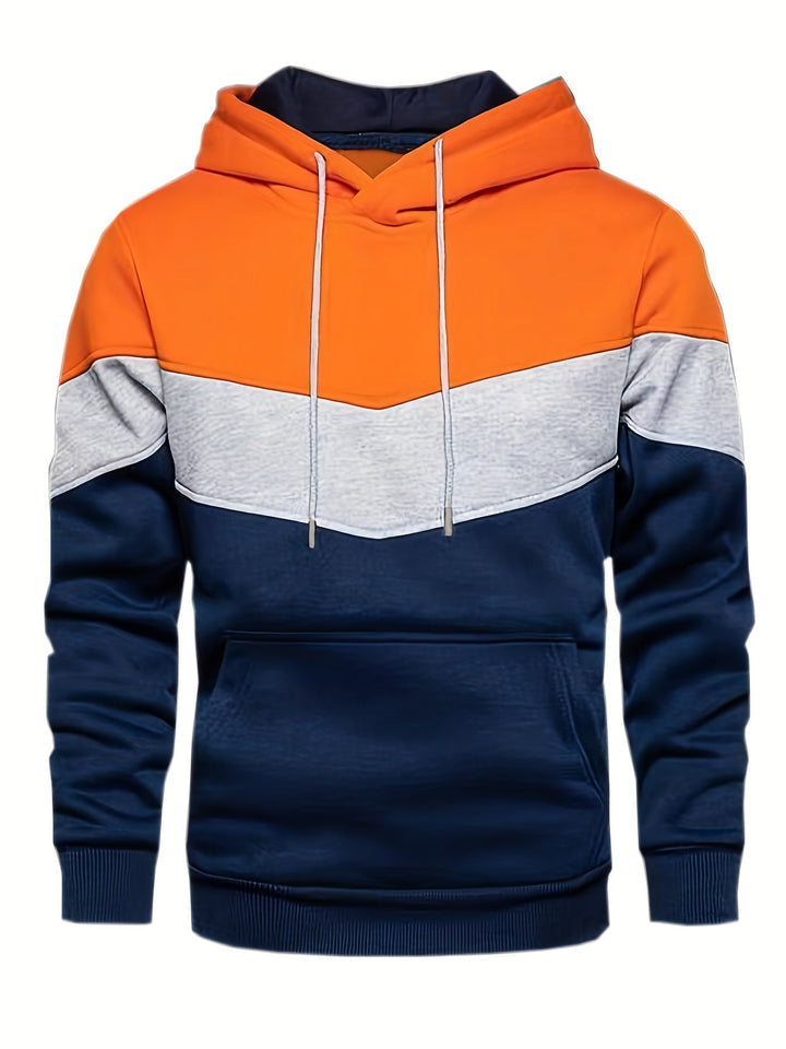 Męska Bluza Kolorowa Streetwear z Kieszenią Kangurzą