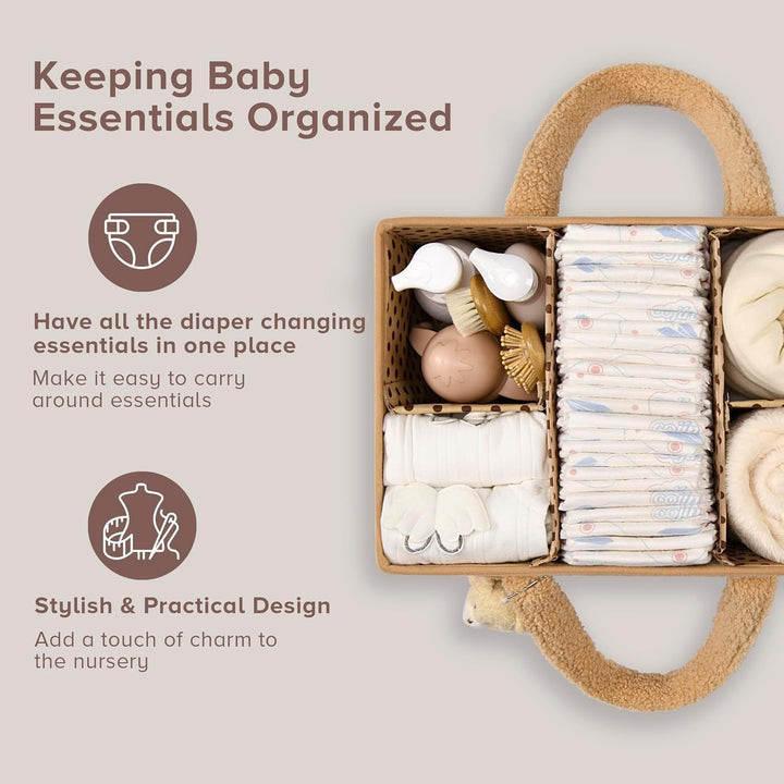 Pluszowy organizator kosz do przechowywania pieluch dla niemowląt