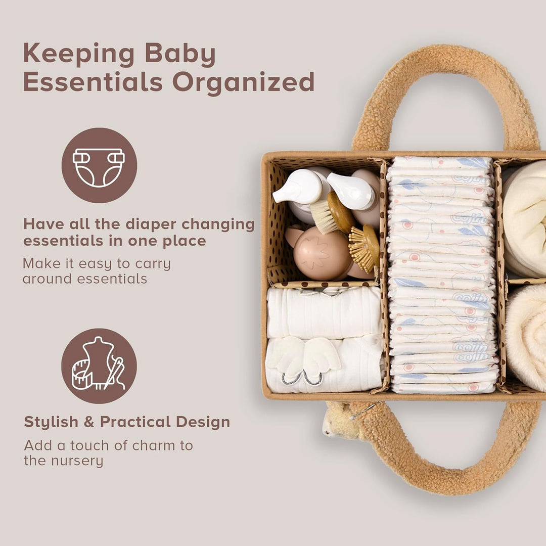 Pluszowy organizator kosz do przechowywania pieluch dla niemowląt