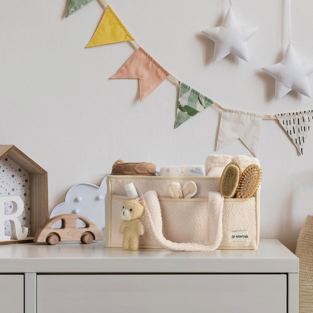 Pluszowy organizator kosz do przechowywania pieluch dla niemowląt