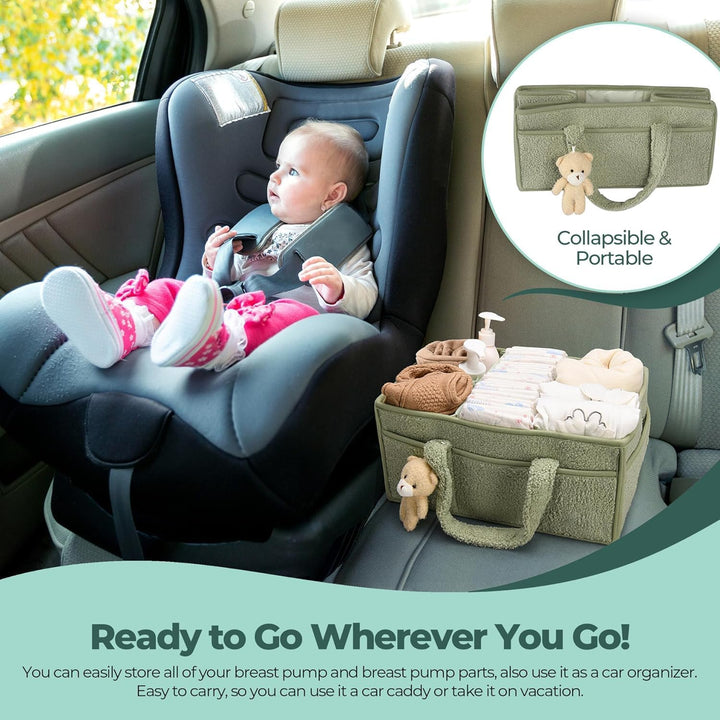 Pluszowy organizator kosz do przechowywania pieluch dla niemowląt