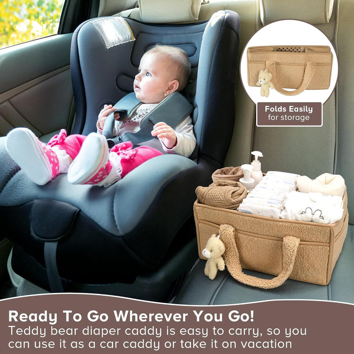 Pluszowy organizator kosz do przechowywania pieluch dla niemowląt