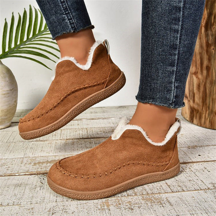 Damskie Wygodne Buty Zimowe z Futerkiem