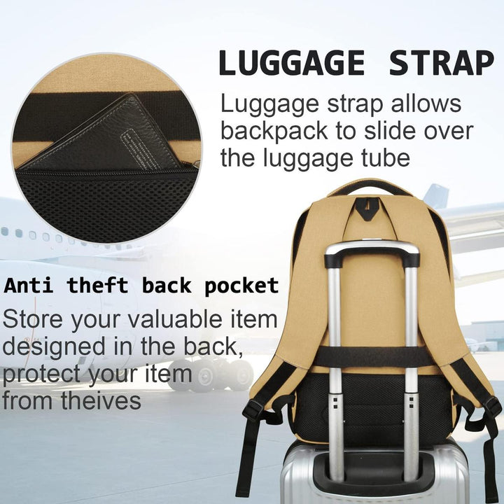 Męski bezpieczny antykradzieżowy plecak z portem USB