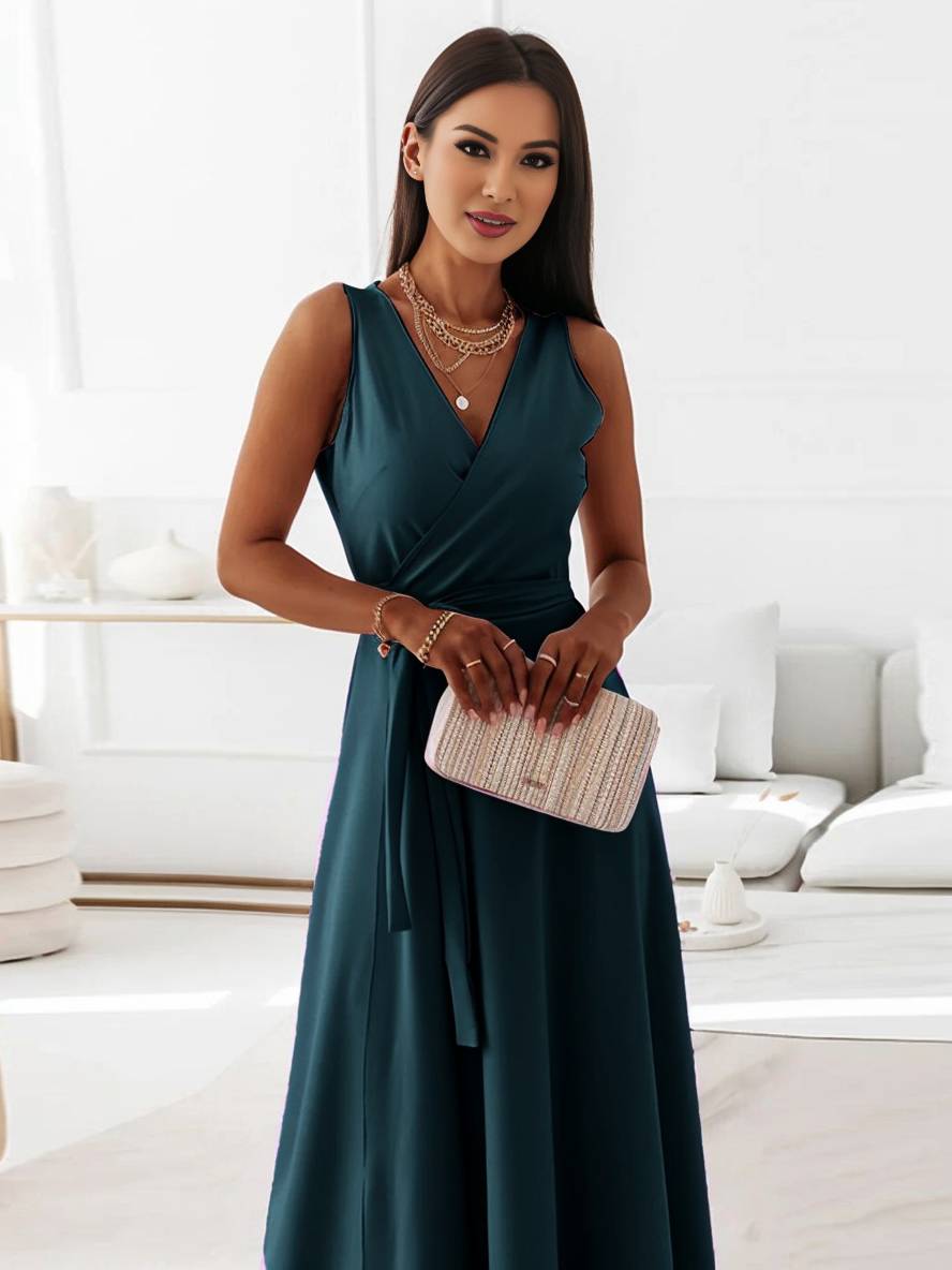 Damska Elegancka Suknia Wieczorowa | Maxi