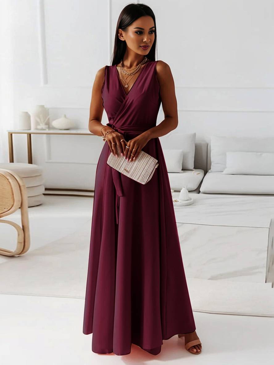 Damska Elegancka Suknia Wieczorowa | Maxi