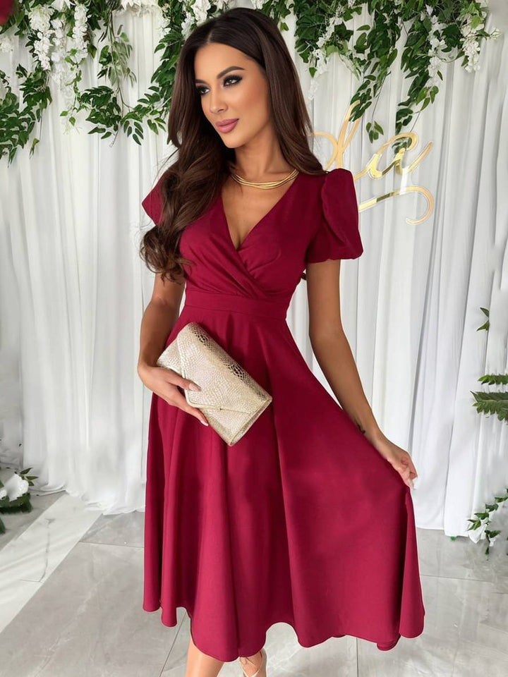 Elegancka suknia ślubna dla kobiet | Midi