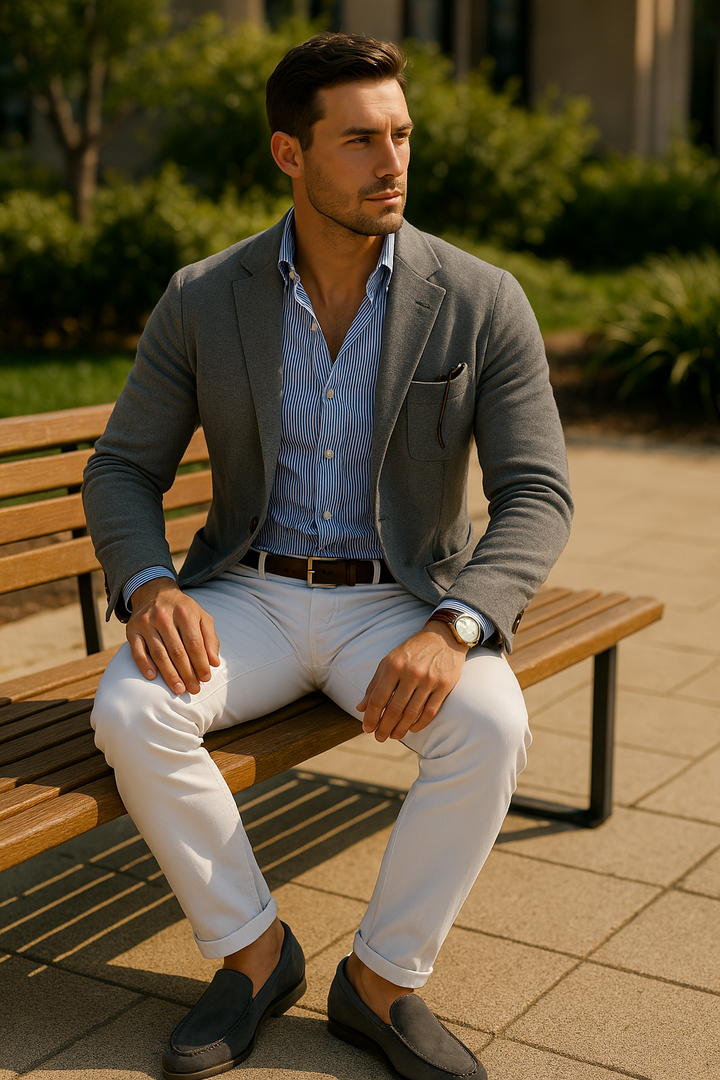 Męska Uniwersalna Marynarka Modna