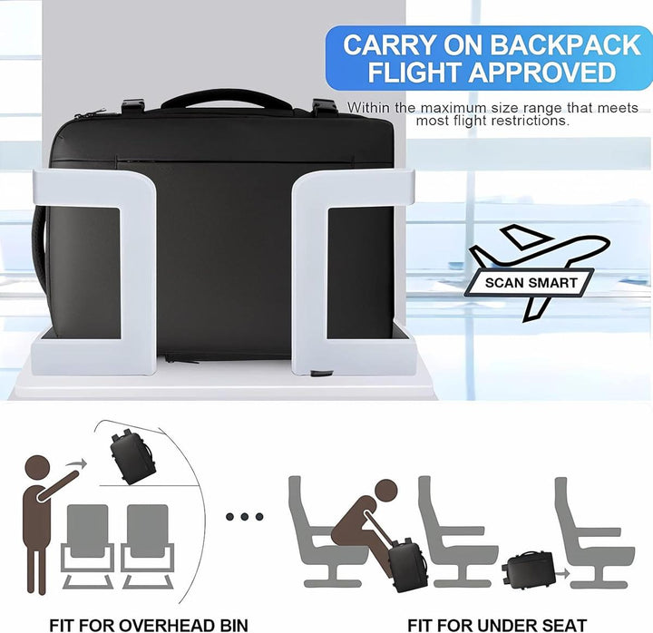 Męski Rozszerzalny Plecak Podróżny - Wodoodporny i wielofunkcyjny