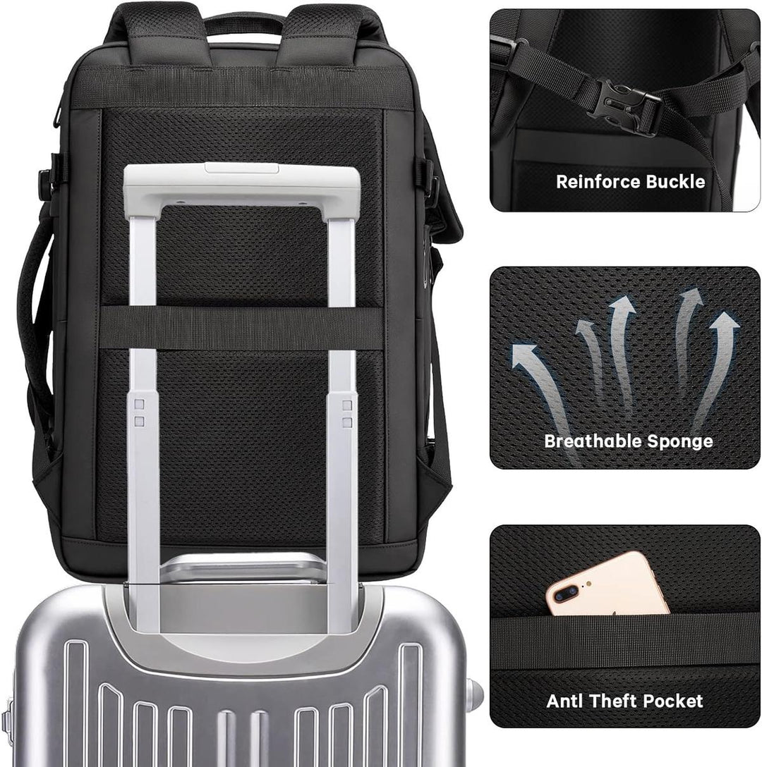 Męski Rozszerzalny Plecak Podróżny - Wodoodporny i wielofunkcyjny