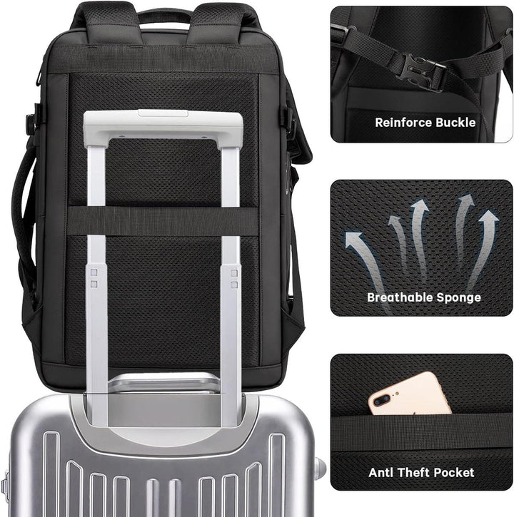 Męski Rozszerzalny Plecak Podróżny - Wodoodporny i wielofunkcyjny