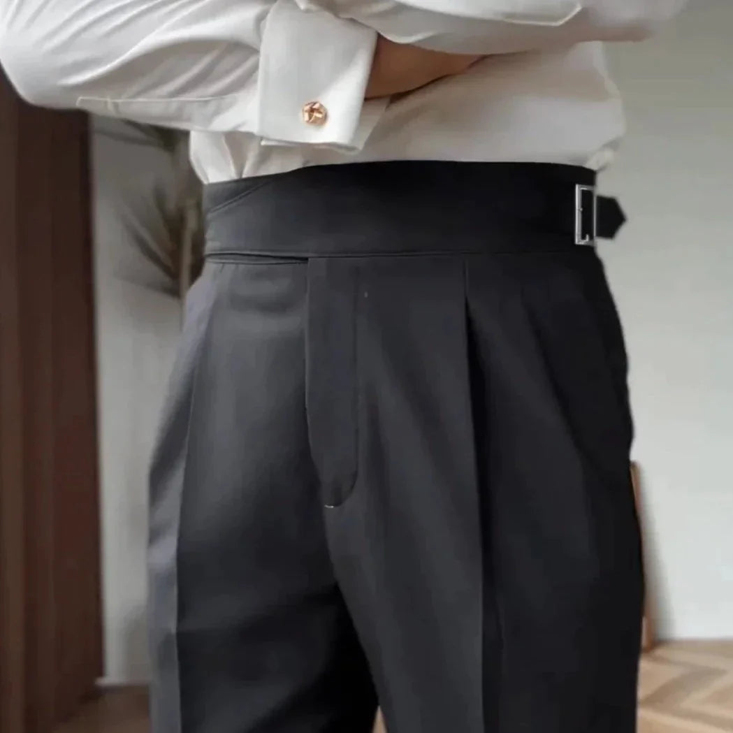 Męskie Stylowe Spodnie z Kieszeniami