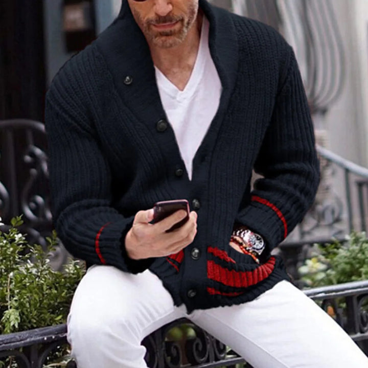 Męski Uniwersalny Kardigan w Smart Casual Stylu