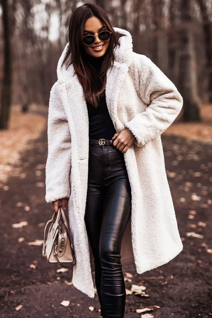 Damska Komfortowa Zimowa Kurtka z Kapturem