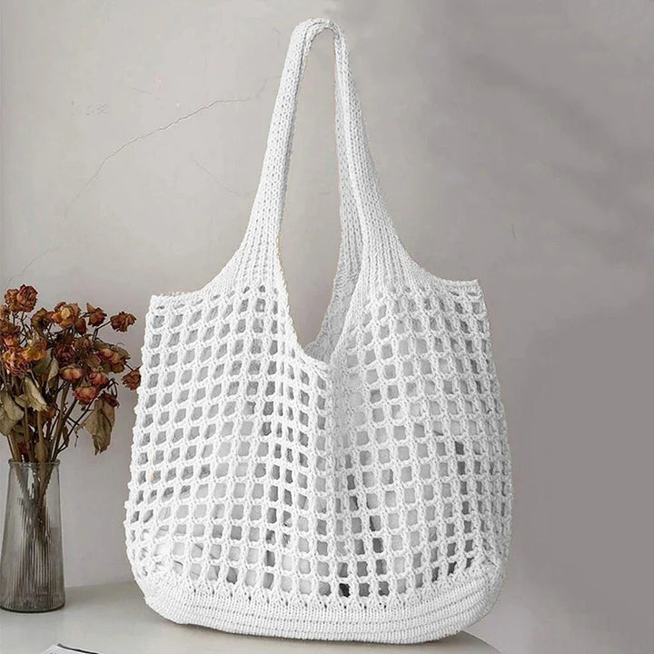 Tote torba z otwartym splotem w stylu boho