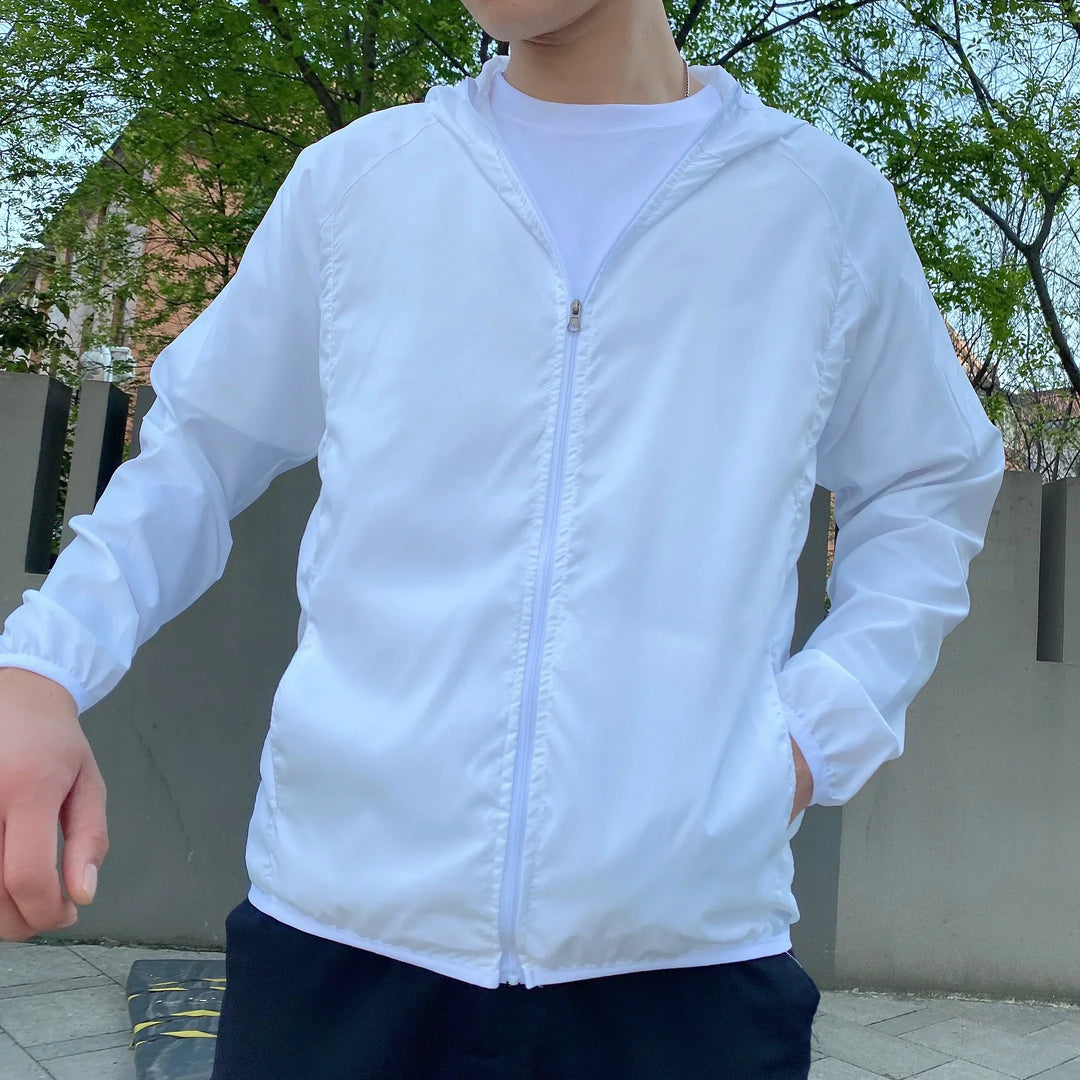 Męska Lekka Kurtka Przeciwdeszczowa Outdoorowa