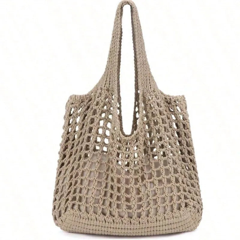 Tote torba z otwartym splotem w stylu boho