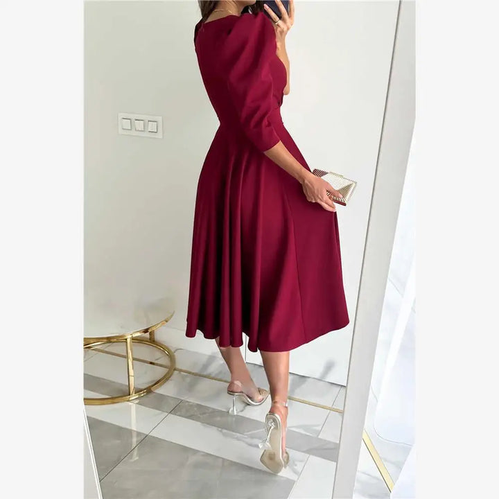 Elegancka suknia na wesele ślubna dla kobiet Midi