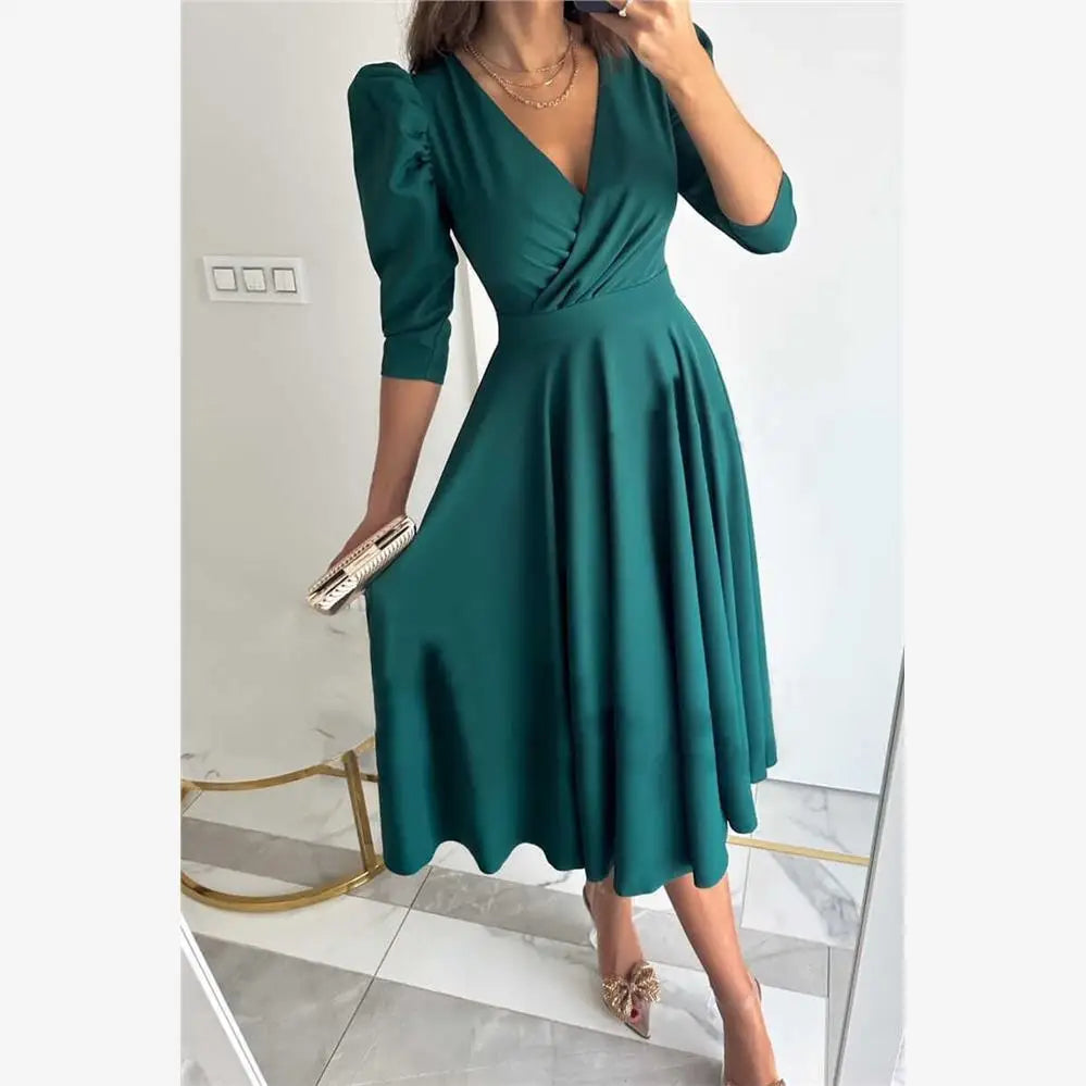 Elegancka suknia na wesele ślubna dla kobiet Midi