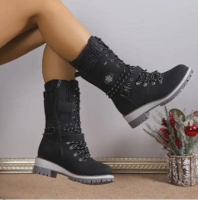 Damskie Buty Zimowe Ocieplane Wygodne