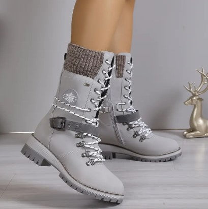 Damskie Buty Zimowe Ocieplane Wygodne