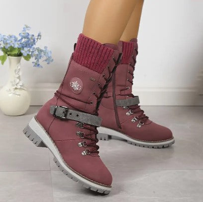Damskie Buty Zimowe Ocieplane Wygodne