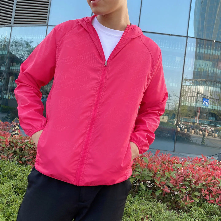 Męska Lekka Kurtka Przeciwdeszczowa Outdoorowa