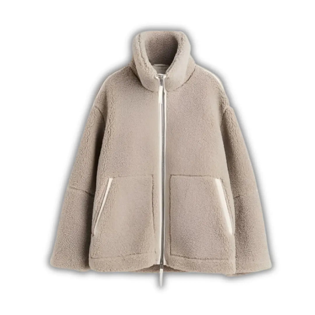 Damska kurtka zimowa z ociepleniem i kieszeniami