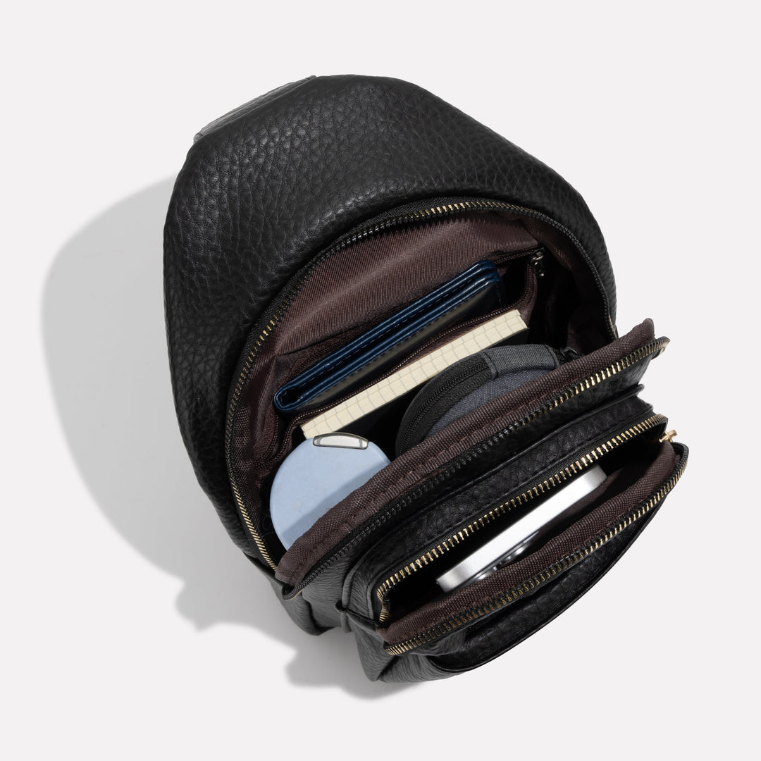 Torba crossbody z wieloma przegrodami i bezpiecznym zamkiem błyskawicznym