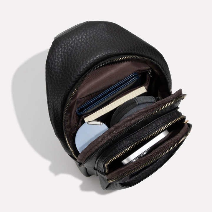 Torba crossbody z wieloma przegrodami i bezpiecznym zamkiem błyskawicznym