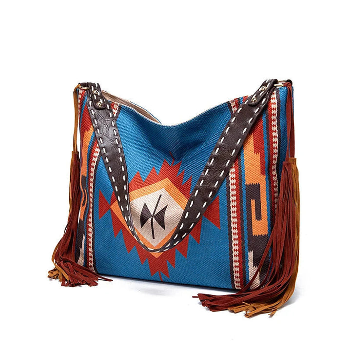 Minimalistyczna torebka ramię z plecionym akcentem